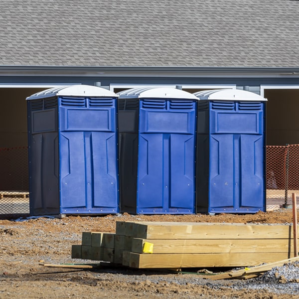 what is the expected delivery and pickup timeframe for the portable toilets in Palm Springs North Florida